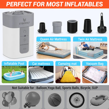 ETENWOLF AIR5 PRO Electric Air Mattress Pump - Camping Pump