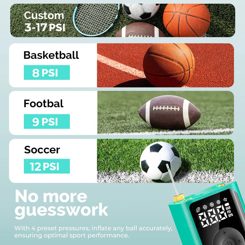 ETENWOLF P300 Electric Ball Pump with Gauge