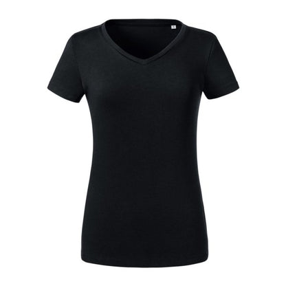 Russell Ladies Pure Organic V-neck Tee